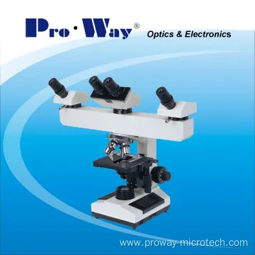 Muti-Viewing Biological Microscope with Three Viewing Heads